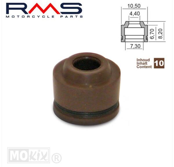 Retentor de válvula China 4T GY6 50/KYMCO/HONDA (10) RMS