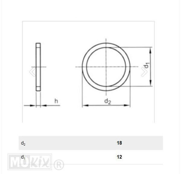 Rood-Koperen Ring 12x18mm (10) - Bollard