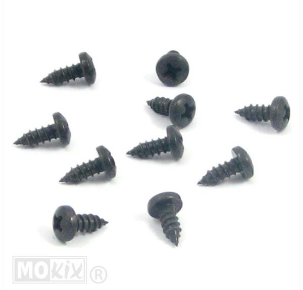 Parkerset 3.9x 9.5  Zwart      10st - Bollard