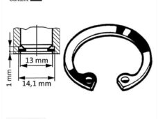 Circlip Inwendig 13mm (10) - Bollard