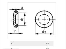 Afdicht-Tule PVC 15.5mm Zwart 10st