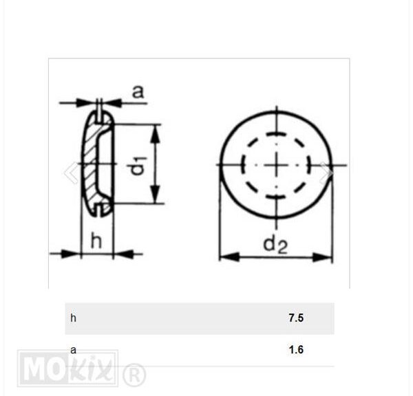 Afdicht-Tule PVC 15.5mm Zwart 10st