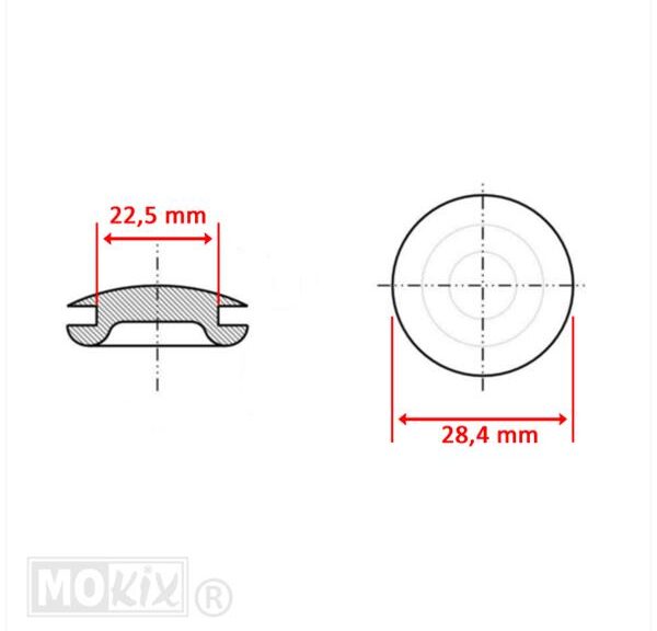 Afdicht-Tule PVC 22.5mm 10st