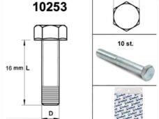 Bout M 6x 16 Elvz 8.8 10stuks - Bollard