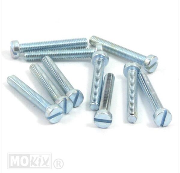 Metaalschroef M6x40 Elvz 10stuks - Bollard
