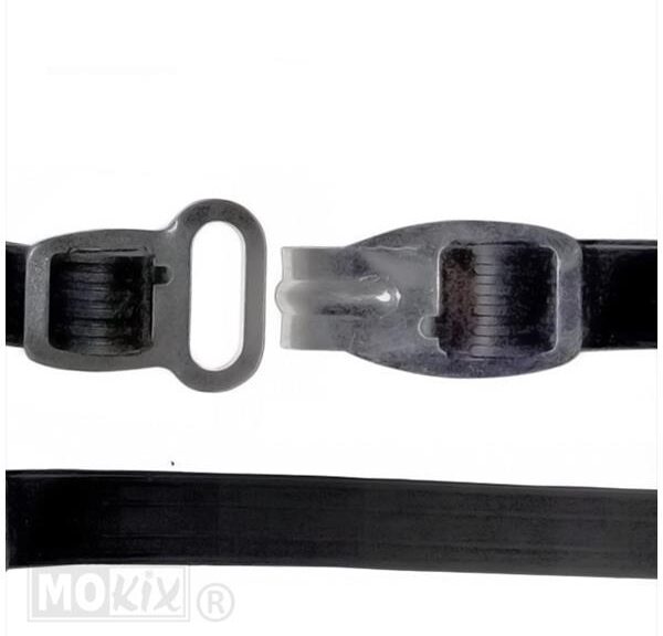 Kofferrekbinder DUN 45cm Haak/OOG Zwart Bibia