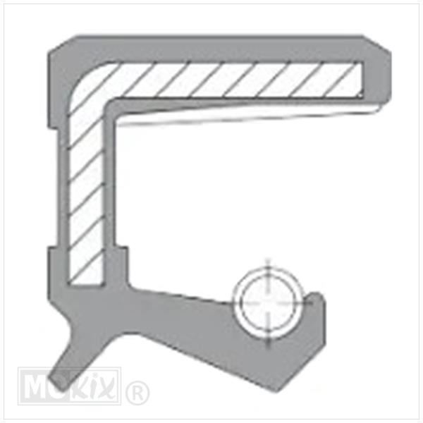 Keerring 17 x35 x8 Viton - Afbeelding 2