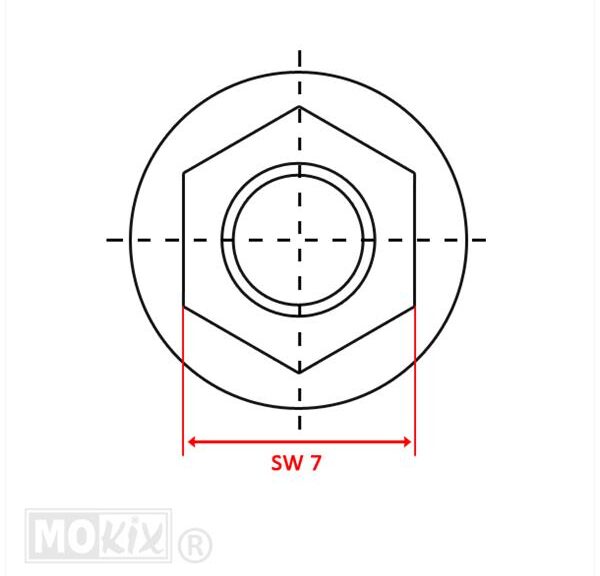 Moer M 4 Flensmoer 10stuks - Bollard