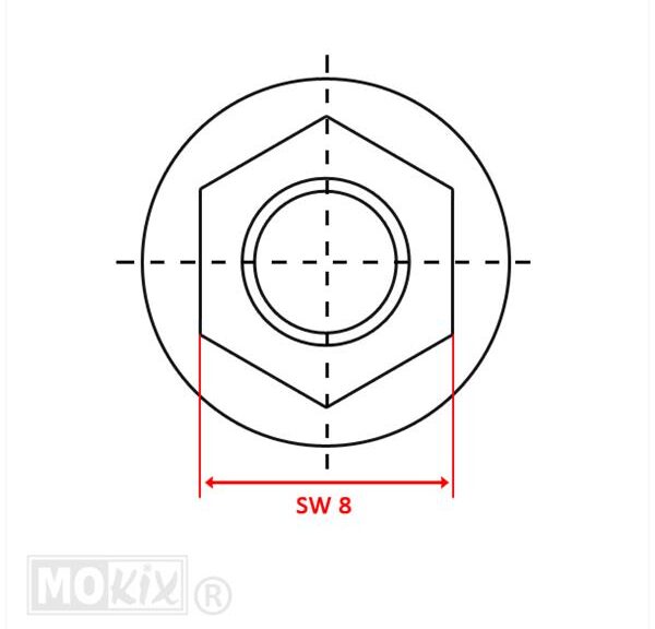 Moer M 5 Flensmoer 10stuks - Bollard