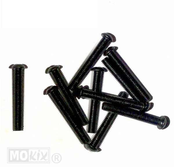 Metaalschroef M5x35 Kruiskop Zwart 10stuks - Bollard