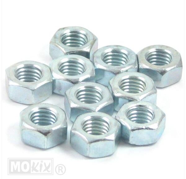 Moer M12 x1.75 Verzinkt Klasse 8 (10) - Bollard