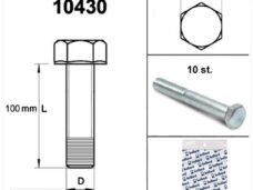 Bout M 8x100 Elvz 8.8 (10) - Bollard