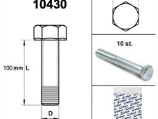 Bout M 8x100 Elvz 8.8 (10) - Bollard