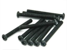 Metaalschroef M4x35 Kruiskop Zwart 10stuks - Bollard