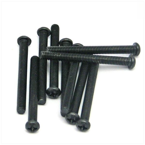 Metaalschroef M4x40 Kruiskop Zwart 10stuks - Bollard