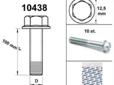 Flens Carter Bouten SW 8 M6x100 Blank (10) - Bollard