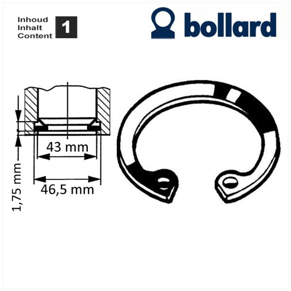 Circlip Inwendig 43mm (1) - Bollard