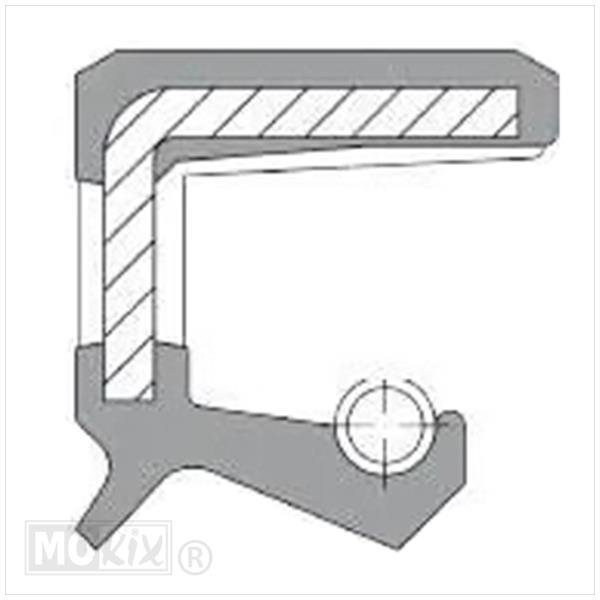 Keerring 17 x28 x7 DGS Viton - Afbeelding 2