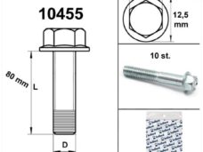 Flens Carter Bouten SW 8 M6x 80 Blank (10) - Bollard