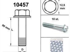 Flens Carter Bouten SW 8 M6x 90 Blank (10) - Bollard