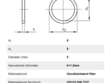 Fiber-Ring  5  X 8mm 10stuks - Bollard