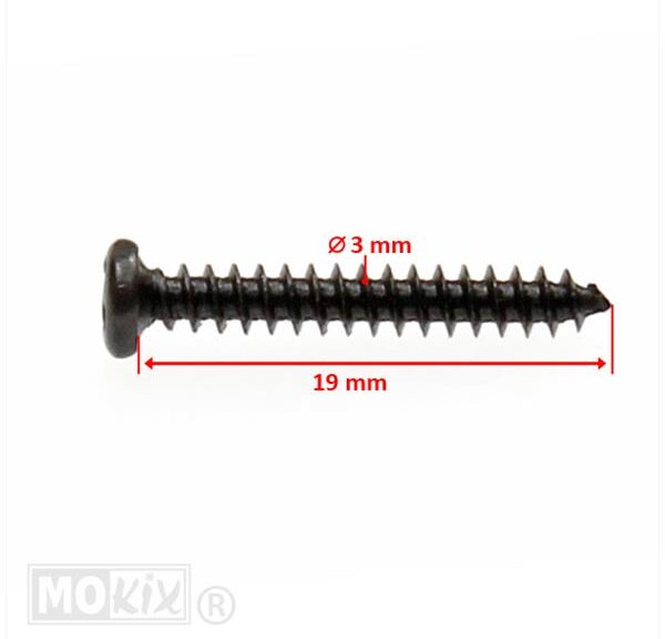 Parkerset 3.0x19    Zwart      10st - Bollard