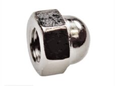 Moer M 8x 1.25 Dopmoer Chroom 10stuks - Bollard