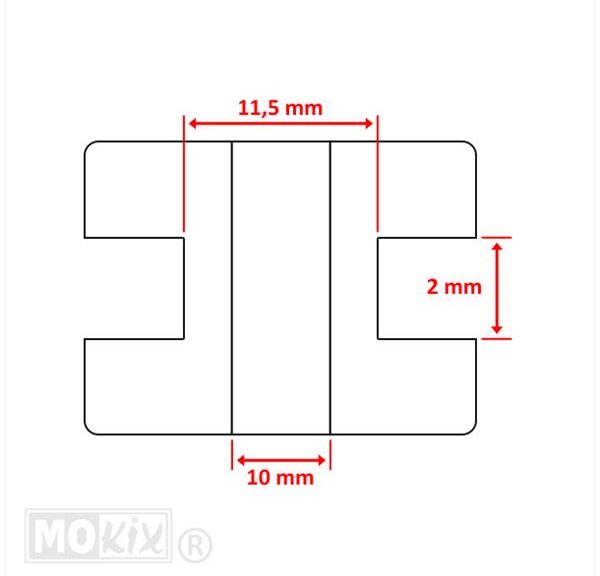 Doorvoer Rubbers 11.5x10.0x2.0 (5) - Bollard