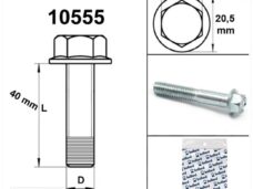 Flens Bout M10x1.50x40 Blank (1) - Bollard