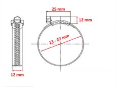 Slangklem 12mm 13/27mm Per Stuk - Bollard