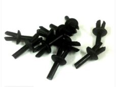 Tiknagel Kunststof Zwart 6.0mm 10stuks - Bollard