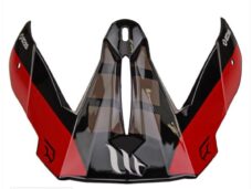 Helm Klep Falcon Warrior WIT/Zwart/Rood - MT Helmets