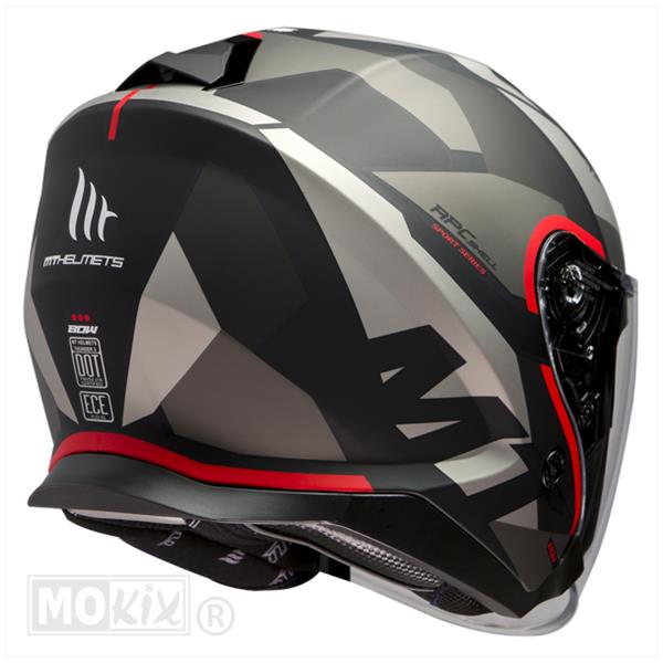 Helm JET Thunder 3 SV BOW Zwart/Rood S - Afbeelding 2