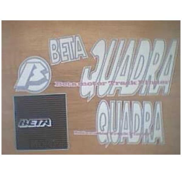 Stickerset Beta Quadra Rood