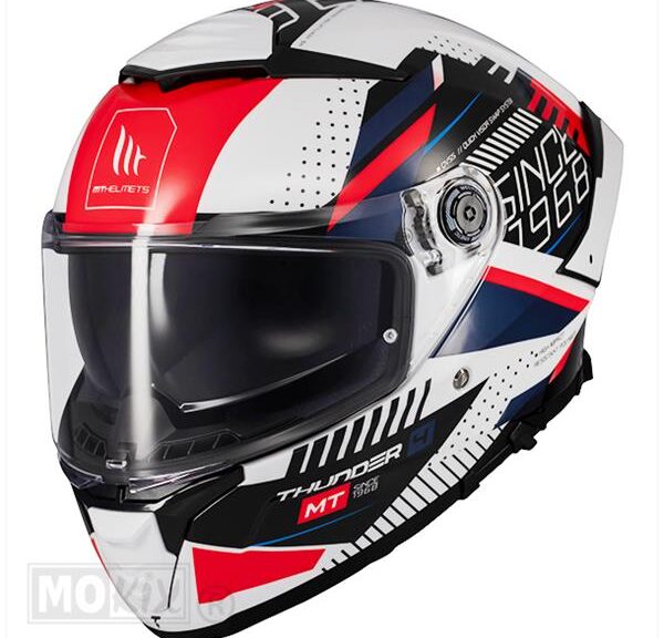 Helm Thunder 4 SV Luminence VALKOINEN/SININEN/PUNAINEN M - MT-kypärät