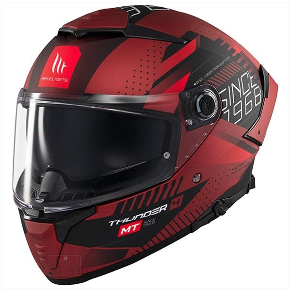 Helm Thunder 4 SV Luminence MAT Rood M - MT Helmets