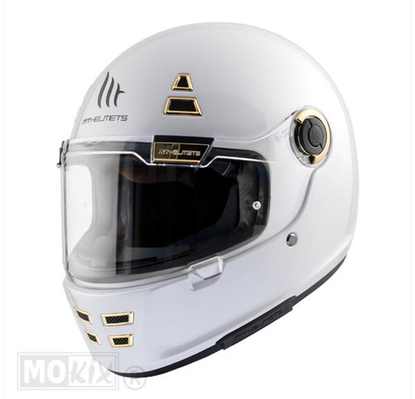 Helm Jarama Glans WIT M - MT Helmets
