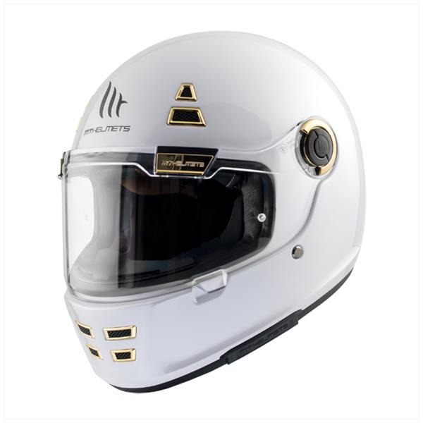 Helm Jarama Glans WIT M - MT Helmets