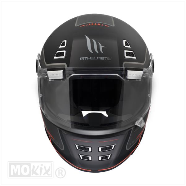 Helm Jarama SV Baux MAT Zwart/Rood L - Afbeelding 2