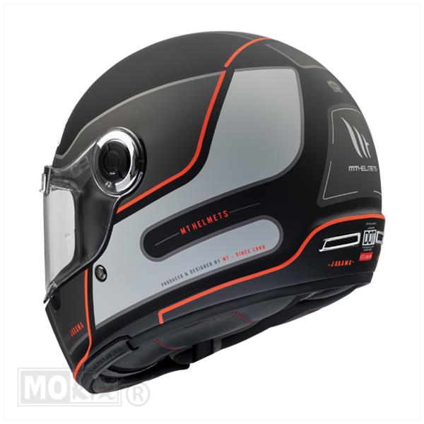 Helm Jarama SV Baux MAT Zwart/Rood L - Afbeelding 4