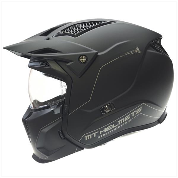 Helm Streetfighter S SV MAT Zwart M - MT Helmets