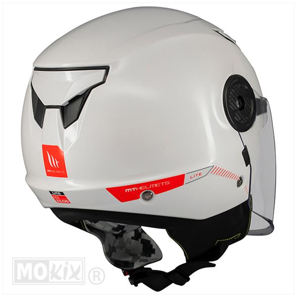 Helm Lite Kids Solid WIT (XS) L - Afbeelding 3