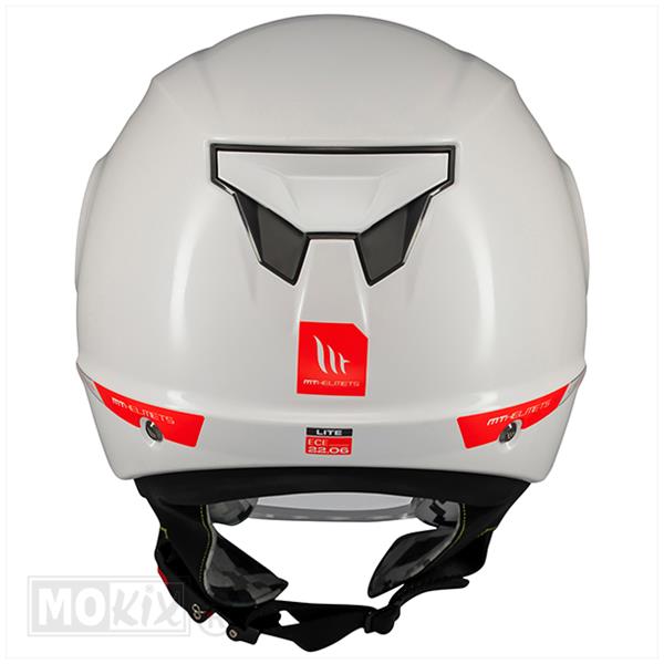 Helm Lite Kids Solid WIT (XS) L - Afbeelding 4