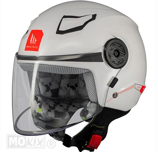 Helm Lite Kids Solid WIT (XS) L - MT Helmets