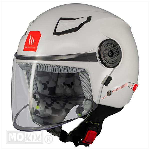 Helm Lite Kids Solid WIT (XS) L - MT Helmets