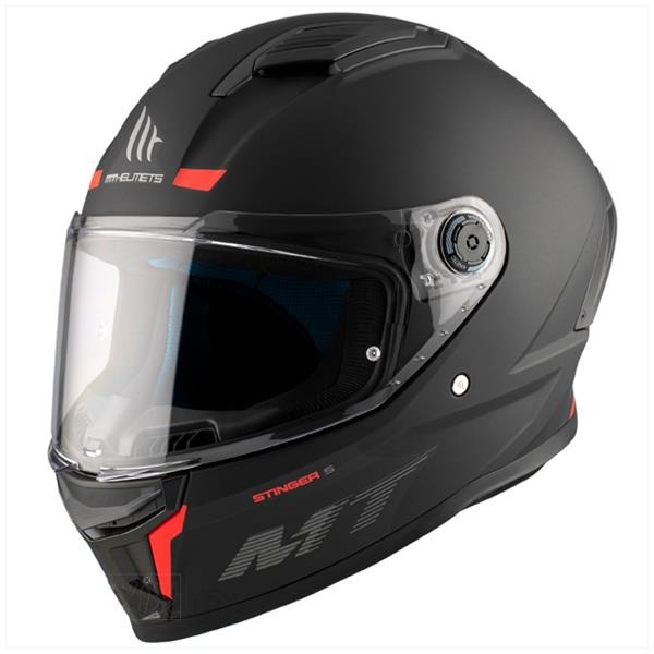 Helm Stinger 2 Solid MAT Zwart M - MT Helmets