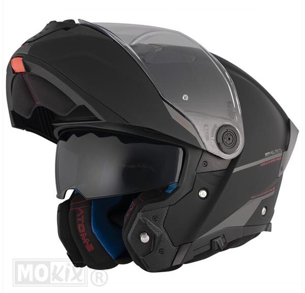 Helm Atom 2 SV Systeem MAT Zwart