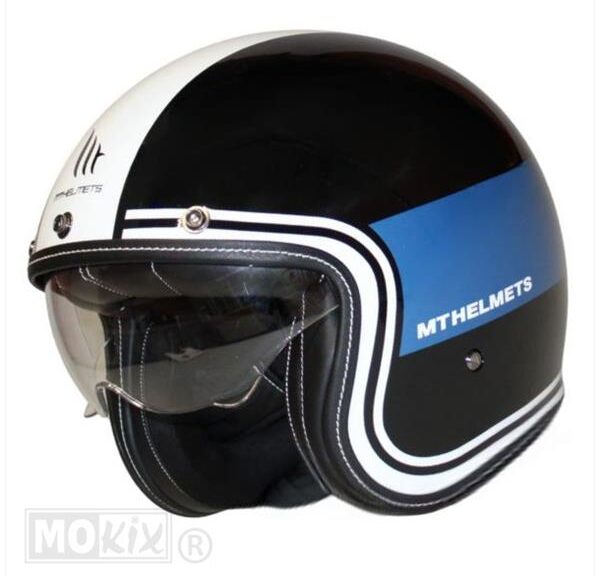Helm LE Mans II SV S Tant Zwart/Blauw      L - MT Helmets