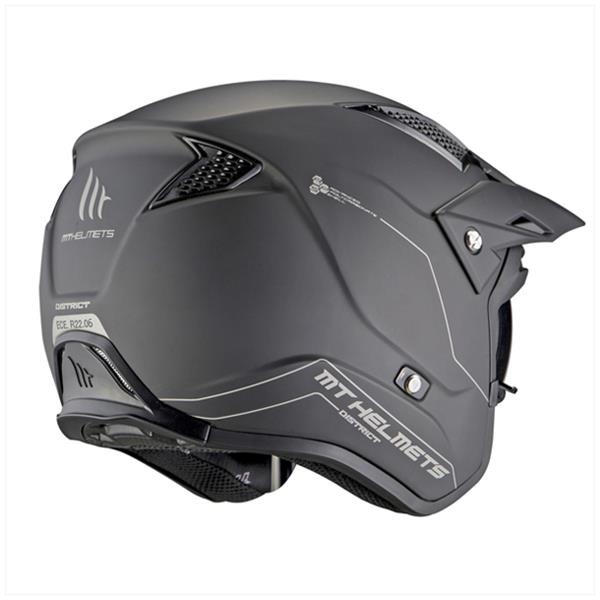 Helm District S SV MAT Zwart XXL - Afbeelding 2