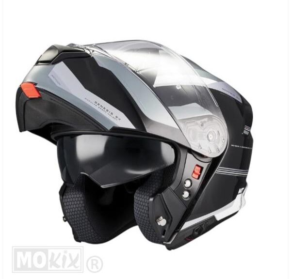 Helm Genesis SV Systeem Raccoon Zwart